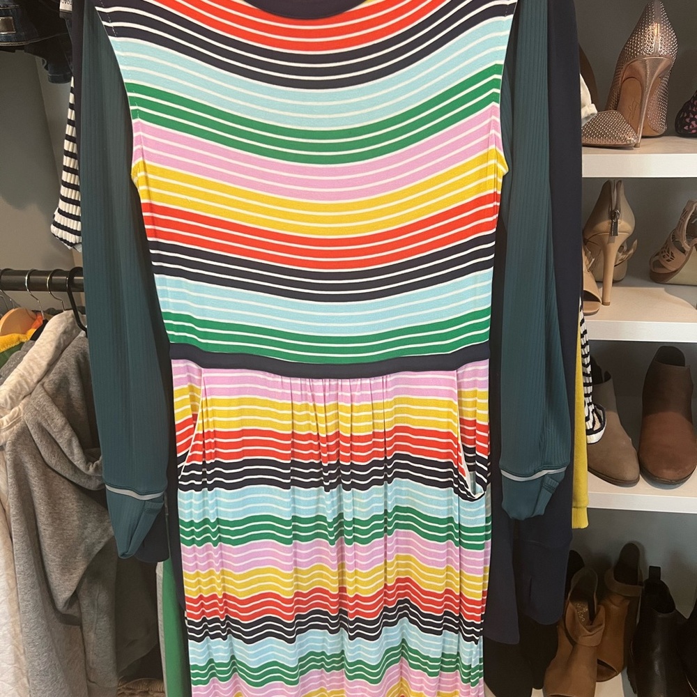 Boden Multicolor Striped Dress